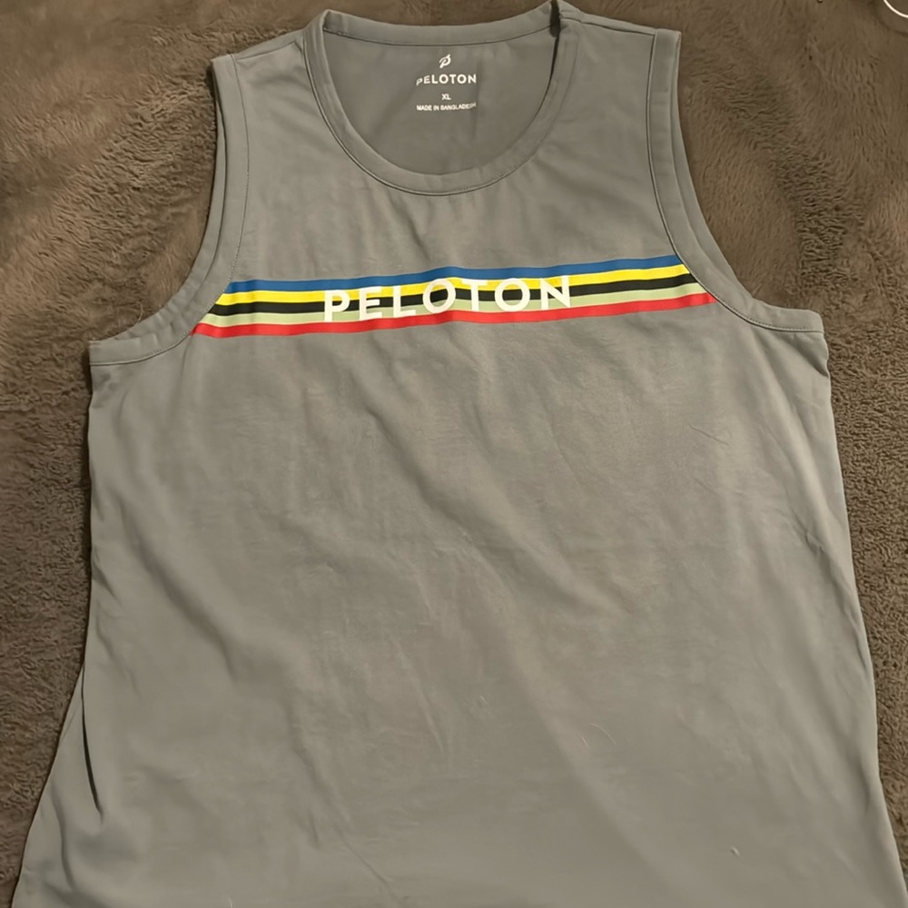 Women’s peloton grey tank top